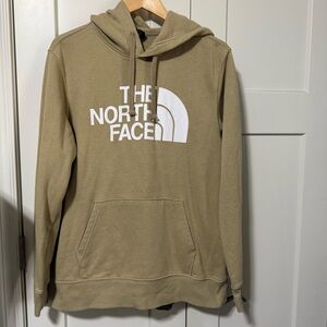 The North Face Khaki Beige Logo Hoodie Sweatshirt Unisex Men’s Size Large